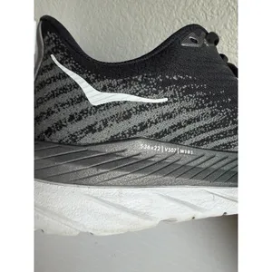 HOKA One One Mach 5 Women's Size 9.5 Black White Running Shoes 1127894 thumbnail 8
