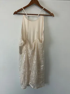 a new day Ivory Sequin Slip Mini Dress thumbnail 4