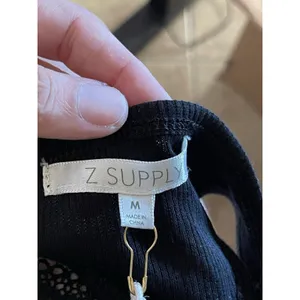 Z Supply Cropped Pullover Black Medium thumbnail 7