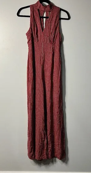 MAEVE Women's Red patterned jumpsuit SIZE 2 thumbnail 1