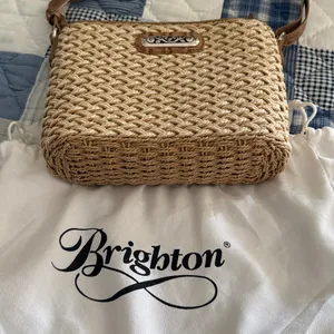Brighton Emme woven crossbody bag with heart charm and dust bag thumbnail 7