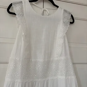 Sézane Naide Mini Dress White Lace Ecru FR 38 US Size 6‎ Bridal Paris Sold Out thumbnail 8