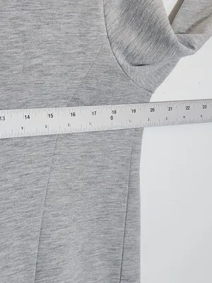 Lemon Tart Heather Gray Open Front Knit Cardigan Size Large thumbnail 6