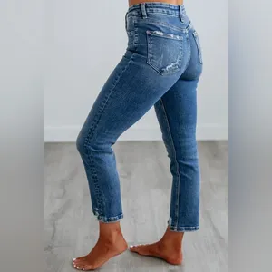 NWOT Vervet Distressed High Rise Slim Straight thumbnail 2