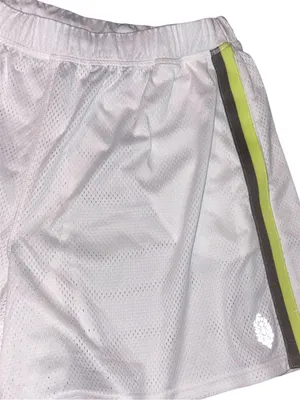 NWT Free People Movement When In Venice Mesh Shorts Small White Combo thumbnail 6