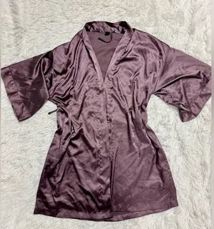 Victoria's Secret silk robe purple thumbnail 1