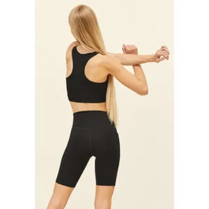 💕GIRLFRIEND COLLECTIVE💕 High Rise Pocket Bike Short ~ Black Large L NWT thumbnail 6