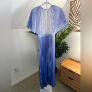 L'IDÉE Orchestra pleated gown in a blue and purple‎ lidee ombre 2 thumbnail 4