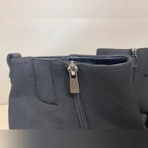 NYDJ Women's Cheree High Block Heel‎ Fabric Ankle Black Boots Size 10 M thumbnail 6