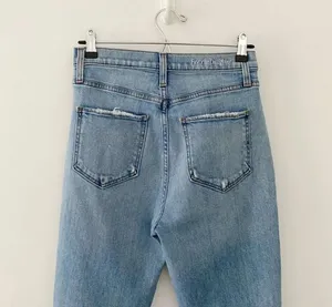 Favorite Daughter The Valentina Super High Rise Cigarette Ankle Jeans in Malibu thumbnail 11