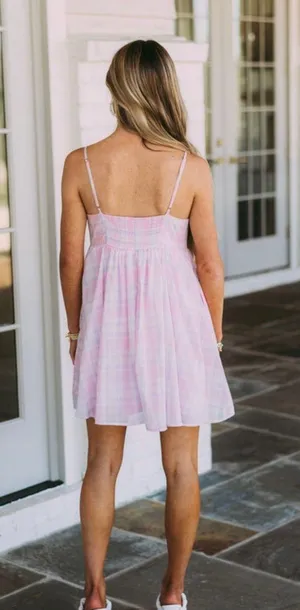 plaid bow dress thumbnail 2