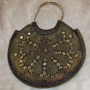 Beaded purse Gold thumbnail 1