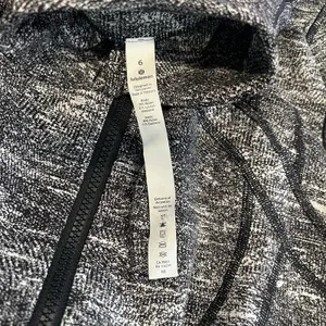 Lululemon Define Jacket Rush Jacquard Black White Size 6 women thumbnail 4