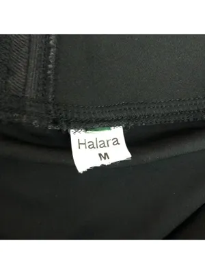 Halara Women's Flex High Waisted 2-in-1 A Line Mini Skirt Denim Look Black M thumbnail 4