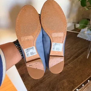 Clarks Grace Lily Ballet Flats Womens 6M Blue Leather Classic Bow Professional thumbnail 7