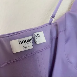 HOUSE OF CB 'Helena' Orchid purple‎ lavender Satin Midi Dress /Size XS NWOT thumbnail 14