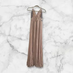 ✨Lulus Giza Blush Pink Embroidered Sz XLarge Maxi Dress✨ thumbnail 6