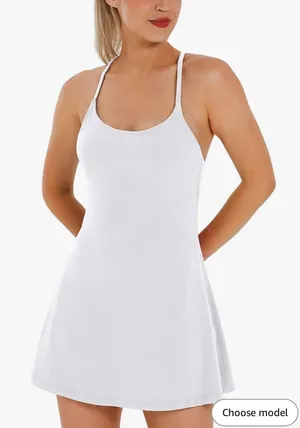 White Athletic Dress thumbnail 1