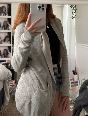 Gray Lululemon Open Cardigan thumbnail 3