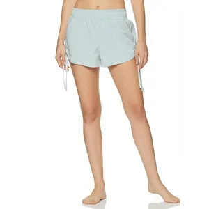 OCEAN BREEZE Womens Shorts Size S Light Blue‎ Athletic Lounge Drawstring Hem thumbnail 3