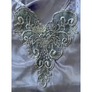 Cinema Etoile Womens Purple Floral Lace Slip Dress‎ Lingerie Satin Silky Vintage thumbnail 3