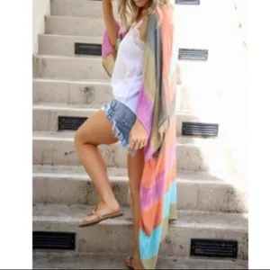 Boho Colorfully Summer Kimono (Restock!!) Multiple thumbnail 5