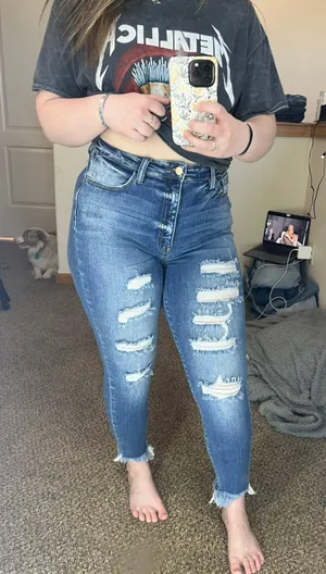 KanCan Kurvy High Rise Ankle Skinny Jeans thumbnail 1