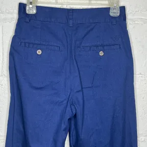 TNA Aritzia Women's Navy Blue High Rise Wide Leg Crawford‎ Trouser Pants Size 2 thumbnail 3