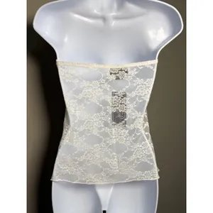 Polly Strapless Lace‎ Top Sheer Romantic Y2K Corset Style Fairycore Indie NWT thumbnail 3