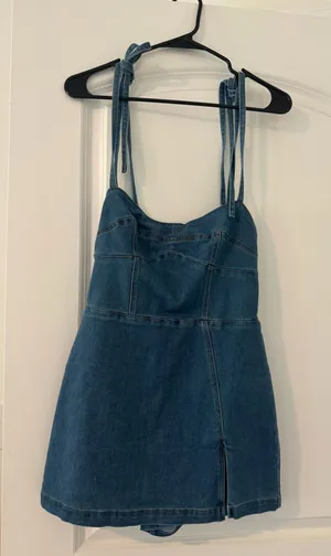 Denim Romper Hazel and Olive thumbnail 1