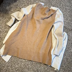 Madewell Wool Cardigan Sweater Brown Tan Large thumbnail 4