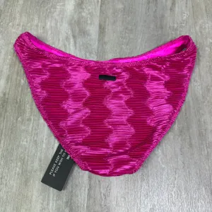 NEW Triangl Maia Notri Bikini Bottoms Pink Textured Size XSmall Normal Cut XS thumbnail 6