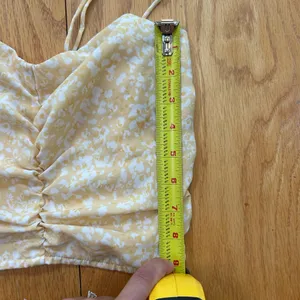 Abercrombie & Fitch Yellow and White Floral Ruched Front Womens Tank Top Size XS thumbnail 8