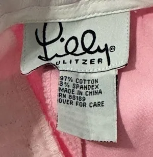 Lilly Pulitzer White Label Women Size 4 Pink Strawberry Waistband Bermuda Shorts thumbnail 3