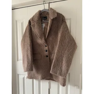 Women Faux Fur Jacket Soft Warm Plush Coat Outerwear Elegant Chic thumbnail 6