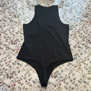 Abercrombie & Fitch Classic Black thong Bodysuit tank ribbed soft A&F collection thumbnail 3
