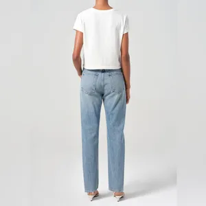 AGOLDE 90's Pinch Waist‎ Backdrop Distressed High Rise Straight Jeans 27 thumbnail 2