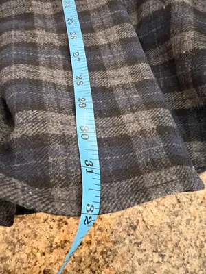 CoMMENSE Plaid Tweed Midi Skirt SPU: OA250929034 COLOR - Navy, Size Medium NWT thumbnail 7