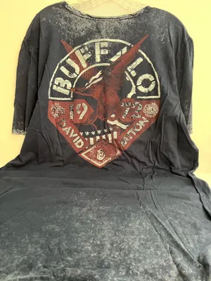 Buffalo David Bitton Charcoal Graphic Tee thumbnail 3