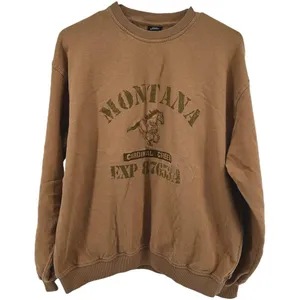 Urban Outfitters Montana Sweatshirt Embroidered Pullover Fleece Brown Medium thumbnail 2