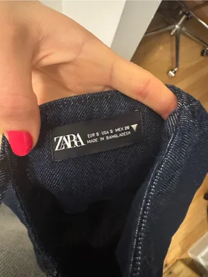 Zara Short Denim Trf Dress thumbnail 7