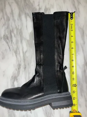 Emanuele Crasto Black Leather Chelsea Boots Made In Italy EU 37 thumbnail 3