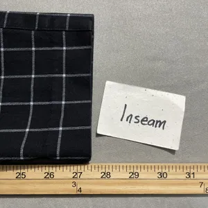 Old Navy Pixie High Rise Ankle Pant Size 10 Black Windowpane Plaid Preppy Office thumbnail 12