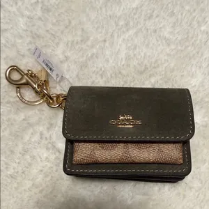 Coach Mini Klare Bag Charm In Signature Canvas CCE81 thumbnail 3