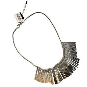 INC Silver-Tone Fringe Collar Necklace thumbnail 6