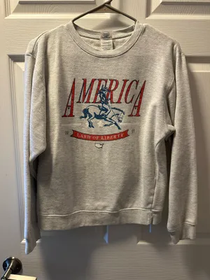 America Boutique Crewneck Gray thumbnail 1