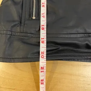 Thread & Supply Womens‎ Black Faux Leather Moto Motorcycle Biker Jacket Small S thumbnail 8