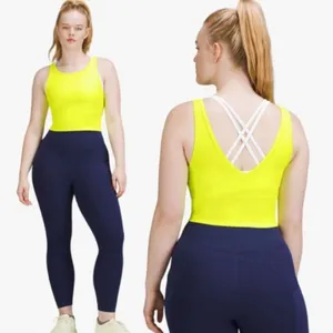 Lululemon Power Pivot Tank Top Ribbed Electric Lemon thumbnail 7