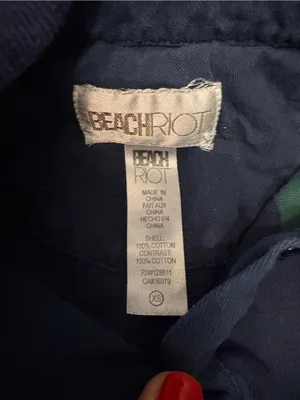 Beach Riot Rugby Shirt Verdant Stripe size XS thumbnail 5
