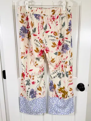 Pact Organic Cotton Floral Robe M/L & Pajama Pants XL Lounge Set thumbnail 9